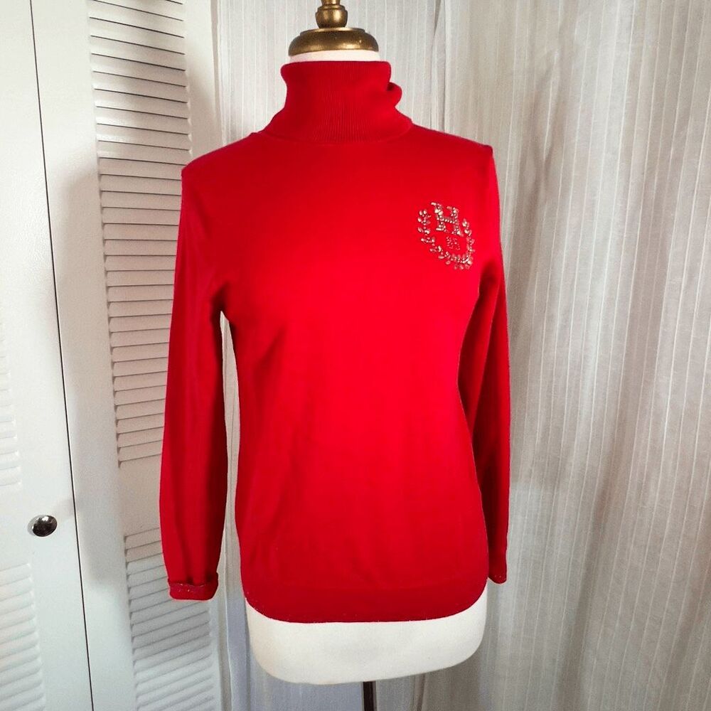 Tommy Hilfiger Sweater Size M Modern Classic Turtleneck Quiet Luxury Sweater